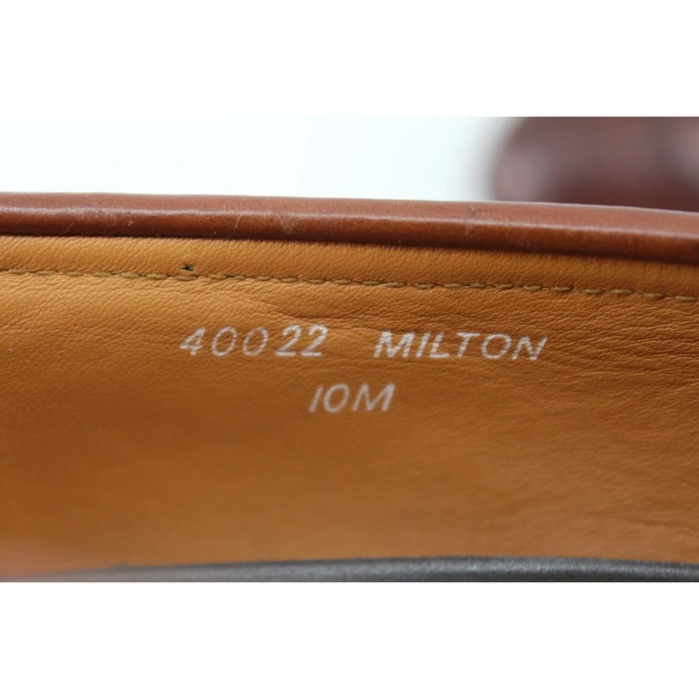 French Shriner Men's Milton 40022 Tasseled Loafer Dress Shoes‎ Brown 10 M